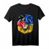 HapKoala T-Shirt mit Ukraine- und Deutschlandflagge - Patriotisches Design für den stolzen Geburtstag