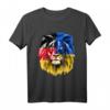 HapKoala T-Shirt mit Ukraine- und Deutschlandflagge - Patriotisches Design für den stolzen Geburtstag