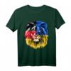 HapKoala T-Shirt mit Ukraine- und Deutschlandflagge - Patriotisches Design für den stolzen Geburtstag
