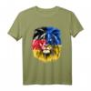 HapKoala T-Shirt mit Ukraine- und Deutschlandflagge - Patriotisches Design für den stolzen Geburtstag