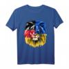 HapKoala T-Shirt mit Ukraine- und Deutschlandflagge - Patriotisches Design für den stolzen Geburtstag
