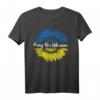 Sonnenblume Beten für die Ukraine - Stand für Ukraine Mädchen Damen T-Shirt zur Unterstützung & Friedensbekundung