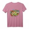 Ukraine T-Shirt mit 'I love Ukraine and Pray for Ukraine' – Buntes Doodle Art Design mit Flagge und Symbolen, ideal für Support und Patriotismus