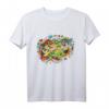 Ukraine T-Shirt mit 'I love Ukraine and Pray for Ukraine' – Buntes Doodle Art Design mit Flagge und Symbolen, ideal für Support und Patriotismus