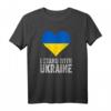I Stand With Ukraine | Stop Putin Stop War Support Ukraine T-Shirt – Solidaritäts- und Friedensbotschaft für Männer, Frauen und Kinder