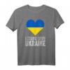 I Stand With Ukraine | Stop Putin Stop War Support Ukraine T-Shirt – Solidaritäts- und Friedensbotschaft für Männer, Frauen und Kinder