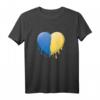 Ukrainische Flagge Ukrainisches Herz Herren T-Shirt – Perfektes Geschenk für Ukrainer zu Geburtstag, Vatertag & Weihnachten