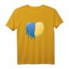 Ukrainische Flagge Ukrainisches Herz Herren T-Shirt – Perfektes Geschenk für Ukrainer zu Geburtstag, Vatertag & Weihnachten