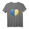 Ukrainische Flagge Ukrainisches Herz Herren T-Shirt – Perfektes Geschenk für Ukrainer zu Geburtstag, Vatertag & Weihnachten