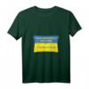 Damen V-Ausschnitt T-Shirt mit Zelensky Zitat und Ukraine Flagge – Unterstützung für Ukraine, Politik Statement