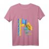 Damen HapKoala Sunflower T-Shirt mit V-Ausschnitt – Elegantes, leichtes Geburtstagsoutfit mit Blumenmotiv