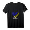 Damen & Herren Herz Ukraine T-Shirt mit Schmetterling – Support & Solidarität mit Ukraine, V-Ausschnitt, perfekte Geschenkidee