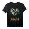 Ukraine We Want Peace Flower T-Shirt – Unterstützung für Freiheit, Frieden und ukrainische Solidarität