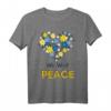 Ukraine We Want Peace Flower T-Shirt – Unterstützung für Freiheit, Frieden und ukrainische Solidarität