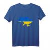Ukraine Umriss auf Flagge T-Shirt – Lustiges Gesprächsstarter Design für Patriotische Supporter & Partygänger