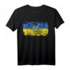 UKRAINE Flagge T-Shirt für Damen, Herren und Kinder - Klassisch geschnitten, doppelt genähter Saum, patriotische Unterstützung