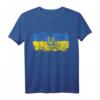 UKRAINE Flagge T-Shirt für Damen, Herren und Kinder - Klassisch geschnitten, doppelt genähter Saum, patriotische Unterstützung
