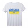 UKRAINE Flagge T-Shirt für Damen, Herren und Kinder - Klassisch geschnitten, doppelt genähter Saum, patriotische Unterstützung