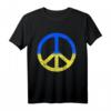 Solidarität und Frieden für die Ukraine T-Shirt - Friedenssymbol, Friedenszeichen mit ukrainischem Motiv für Unterstützung und Unabhängigkeit