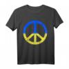 Solidarität und Frieden für die Ukraine T-Shirt - Friedenssymbol, Friedenszeichen mit ukrainischem Motiv für Unterstützung und Unabhängigkeit