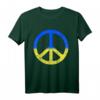 Solidarität und Frieden für die Ukraine T-Shirt - Friedenssymbol, Friedenszeichen mit ukrainischem Motiv für Unterstützung und Unabhängigkeit