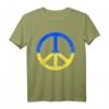Solidarität und Frieden für die Ukraine T-Shirt - Friedenssymbol, Friedenszeichen mit ukrainischem Motiv für Unterstützung und Unabhängigkeit