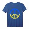 Solidarität und Frieden für die Ukraine T-Shirt - Friedenssymbol, Friedenszeichen mit ukrainischem Motiv für Unterstützung und Unabhängigkeit