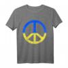 Solidarität und Frieden für die Ukraine T-Shirt - Friedenssymbol, Friedenszeichen mit ukrainischem Motiv für Unterstützung und Unabhängigkeit