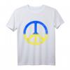 Solidarität und Frieden für die Ukraine T-Shirt - Friedenssymbol, Friedenszeichen mit ukrainischem Motiv für Unterstützung und Unabhängigkeit