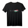 Unisex Herzschlag T-Shirt für Ungarn Fans – Perfektes Geschenk zu Weihnachten & Geburtstag für Damen, Herren & Kinder