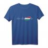 Unisex Herzschlag T-Shirt für Ungarn Fans – Perfektes Geschenk zu Weihnachten & Geburtstag für Damen, Herren & Kinder