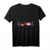 Ungarn Deutschland Herzschlag EKG Reise T-Shirt – Perfekt für Reise, Urlaub & Auswanderung nach Ungarn