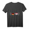 Ungarn Deutschland Herzschlag EKG Reise T-Shirt – Perfekt für Reise, Urlaub & Auswanderung nach Ungarn