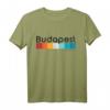 Budapest Ungarn Retro Stil Vintage Design T-Shirt – Klassisch geschnitten, doppelt genähter Saum