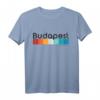 Budapest Ungarn Retro Stil Vintage Design T-Shirt – Klassisch geschnitten, doppelt genähter Saum
