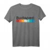Budapest Ungarn Retro Stil Vintage Design T-Shirt – Klassisch geschnitten, doppelt genähter Saum