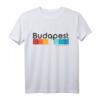 Budapest Ungarn Retro Stil Vintage Design T-Shirt – Klassisch geschnitten, doppelt genähter Saum