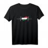 Ungarn Karte mit Herzschlag Vintage Flagge T-Shirt – Stolz zeigen für Ungarn Fans im Retro-Look