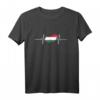 Ungarn Karte mit Herzschlag Vintage Flagge T-Shirt – Stolz zeigen für Ungarn Fans im Retro-Look