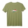 Ungarn Karte mit Herzschlag Vintage Flagge T-Shirt – Stolz zeigen für Ungarn Fans im Retro-Look