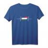 Ungarn Karte mit Herzschlag Vintage Flagge T-Shirt – Stolz zeigen für Ungarn Fans im Retro-Look