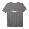 Ungarn Karte mit Herzschlag Vintage Flagge T-Shirt – Stolz zeigen für Ungarn Fans im Retro-Look