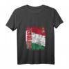 Damen, Herren & Kinder Ungarn Flagge T-Shirt mit V-Ausschnitt - Leichtes, klassisch geschnittenes Shirt mit doppelten Nähten