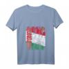 Damen, Herren & Kinder Ungarn Flagge T-Shirt mit V-Ausschnitt - Leichtes, klassisch geschnittenes Shirt mit doppelten Nähten