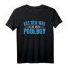 Herren Poolboy Bademeister T-Shirt - Lustiges Wasser Design für Pool Party, Urlaub & Rettungsschwimmer Geschenk