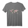 Weltkarte Weltreise Urlaub Sommer T-Shirt – Perfekte Geschenkidee für Weltenbummler, Strandliebhaber und Reiseenthusiasten