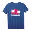 Urlaub T-Shirt mit Palmen und Sonnenuntergang in Pink – Perfekt für Strand, Meer und Sommerreisen