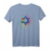 Davidstern Tie Dye Chanukka Urlaub Juden Geschenk - Buntes T-Shirt für Familie und Freunde zum jüdischen Fest
