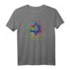 Davidstern Tie Dye Chanukka Urlaub Juden Geschenk - Buntes T-Shirt für Familie und Freunde zum jüdischen Fest