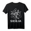 Sizilien Sicilia T-Shirt - Italienisches Flaggen-Design, perfektes Geschenk für Sizilien-Liebhaber und Italien-Urlauber, ideal zum Vatertag & Muttertag